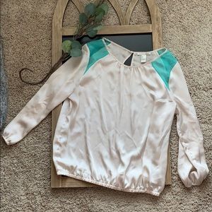Silk 3/4 sleeve blouse
